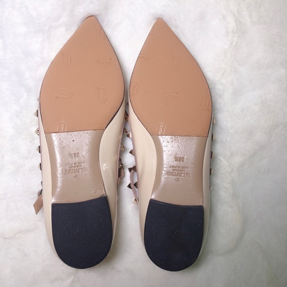 ❤️SOLD❤️Valentino rockstud belle cage flats 38.5 - Picture 5 of 9